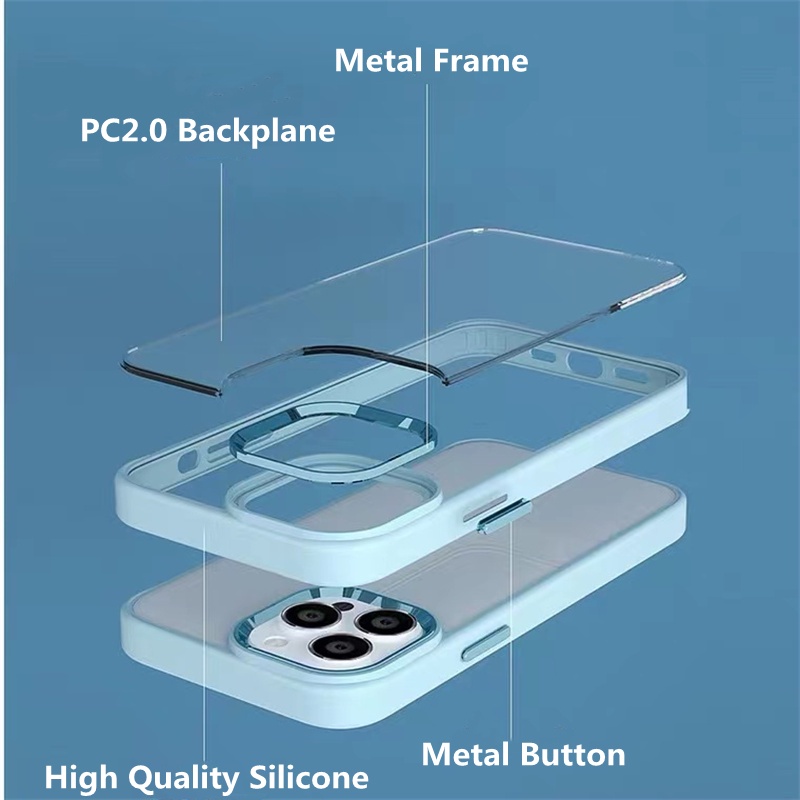 Ốp Điện Thoại Chống Rơi Bảo Vệ Ống Kính Máy Ảnh Cho iPhone 13 Pro max 12 Pro max 11 Pro max
