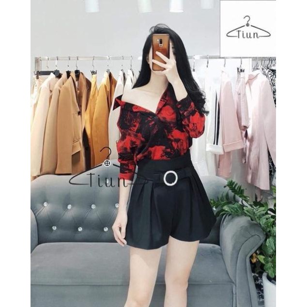 [GiáHủyDiệt] Áo sơ mi loang chất lụa đẹp