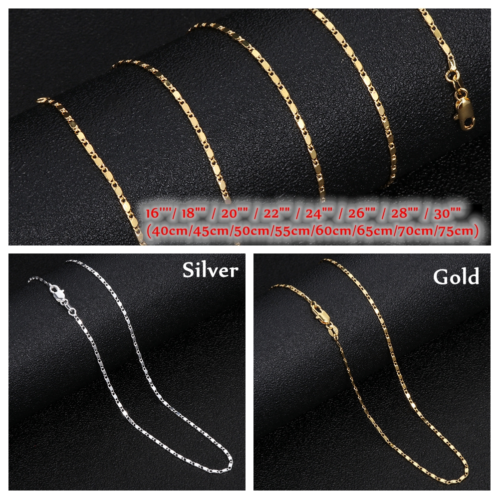 Dây chuyền mạ vàng 18K kiểu mắt xích phong cách gothic cá tính