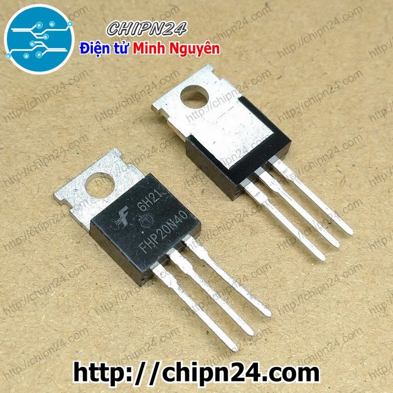 [1 CON] Mosfet 20N40 TO-220 20A 400V Kênh N (FHP20N40 FHP 20N40)