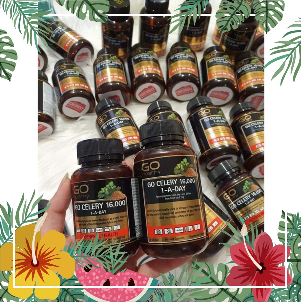 Viên uống Gout Go Healthy Go Celery 16000  60 viên