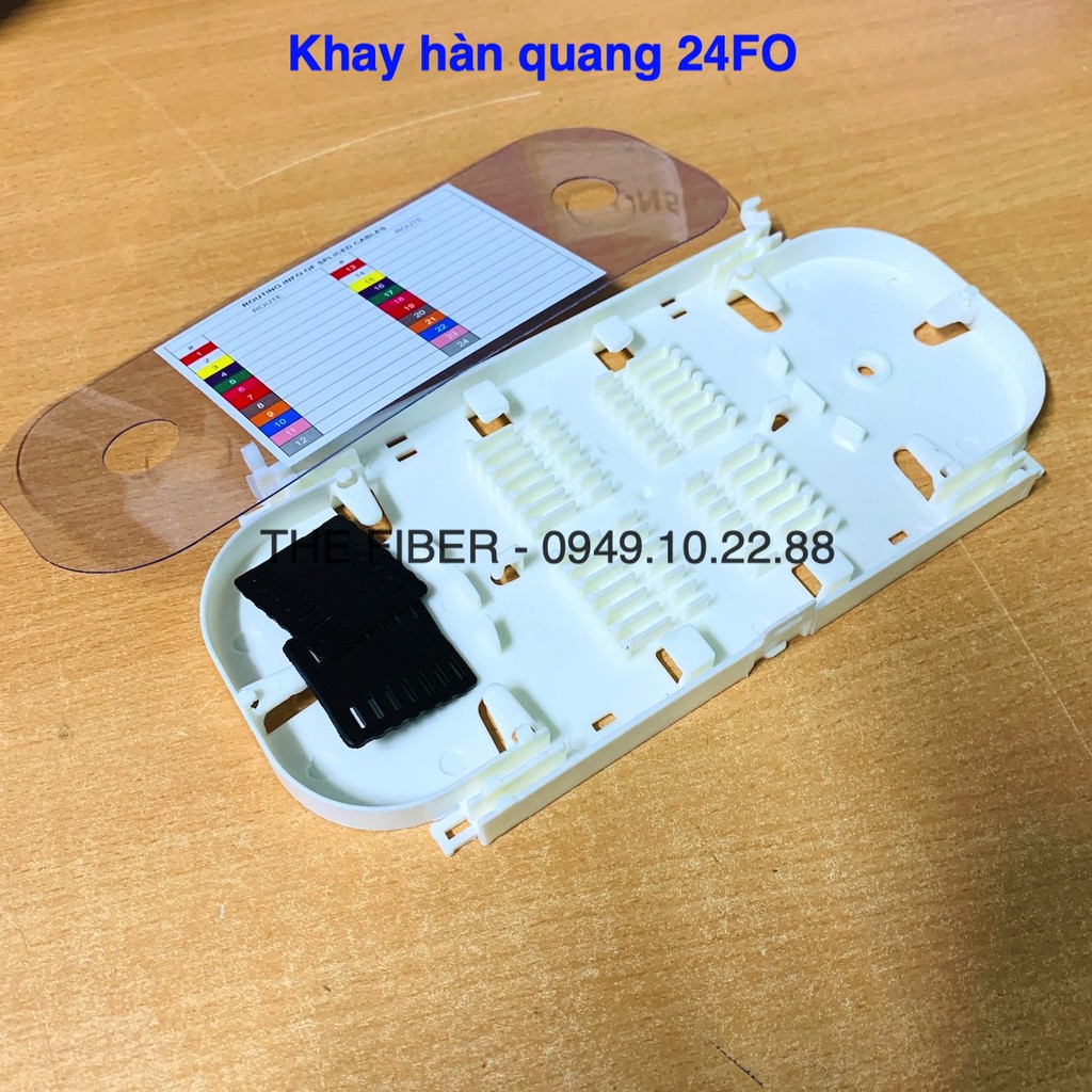 Khay hàn quang 24FO - 12/24FO dùng để gắn ODF bảo vệ mối hàn sơi quang