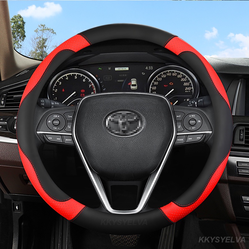 Bọc Vô Lăng Xe Hơi Toyota Fortuner Vios Altis Avanza Vellfire Innova Hilux Harrier chr wish 38cm
