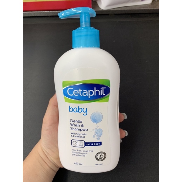 Sữa tắm gội dịu nhẹ cho bé Cetaphil Baby Gentle Wash&Shampoo 400ml.