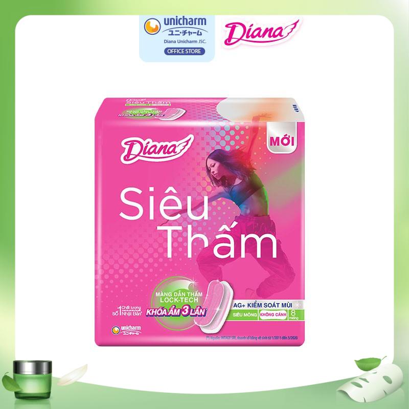 Lốc 6 Gói BVS Diana siêu mỏng không cánh