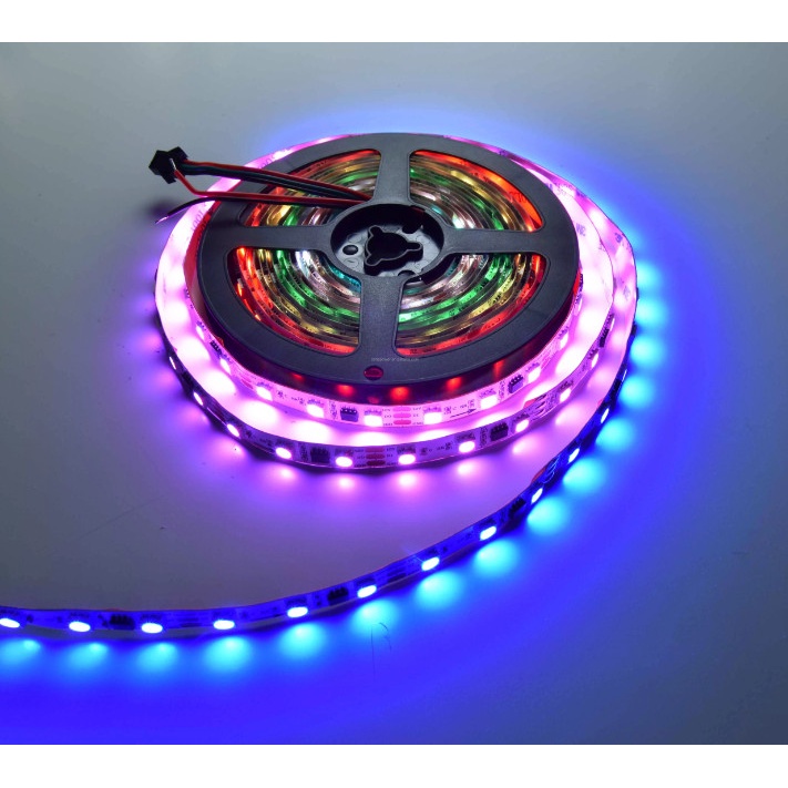 BỘ 5M LED DÂY 12V 5050 RGB  60LED/M IC1903/2812 và khiển Bluetooth