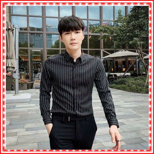 Áo sơ mi nam, sơ mi nam kẻ sọc body trơn chất vải xịn mát chống nhăn hot năm nay