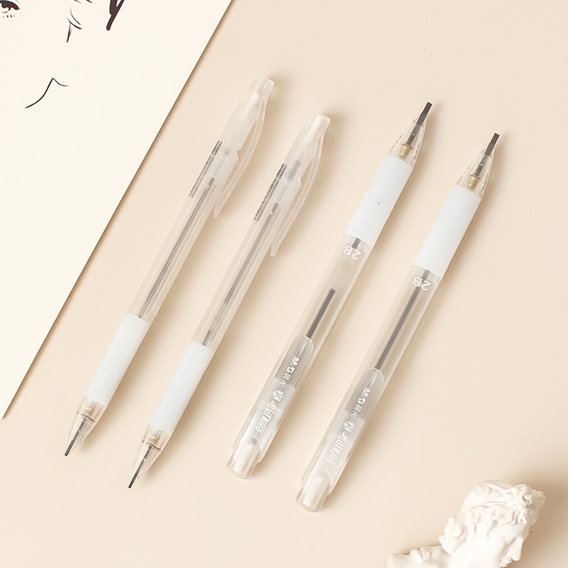 Set 2 Bút Chì Cơ Học Trong Suốt 2B