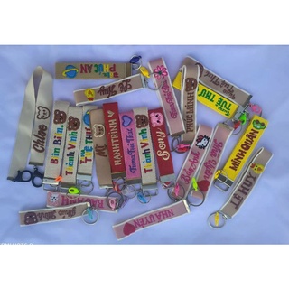 Nametag gấu thêu