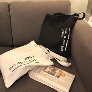 🍉 Túi tote ulzzang clumsy (có sẵn, hình thật)