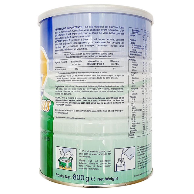 Sữa BioMil plus số 2 800g