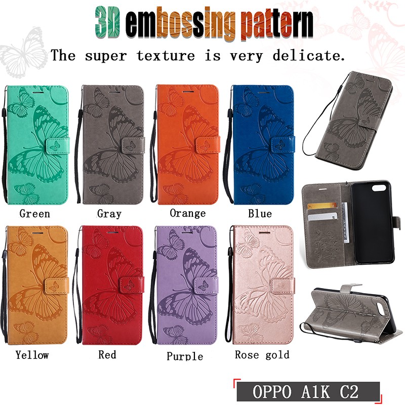 Ốp lưng điện thoại dành cho OPPO A1K/C2 Butterfly