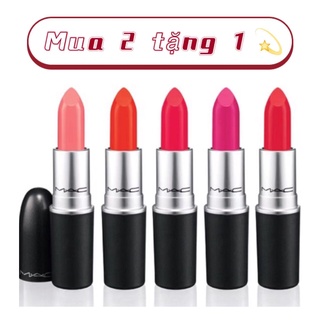 (Mua 2 tặng 1）Son MAC Chính Hãng, Matte, Rettro Matte, Powder Kiss có bill bao check