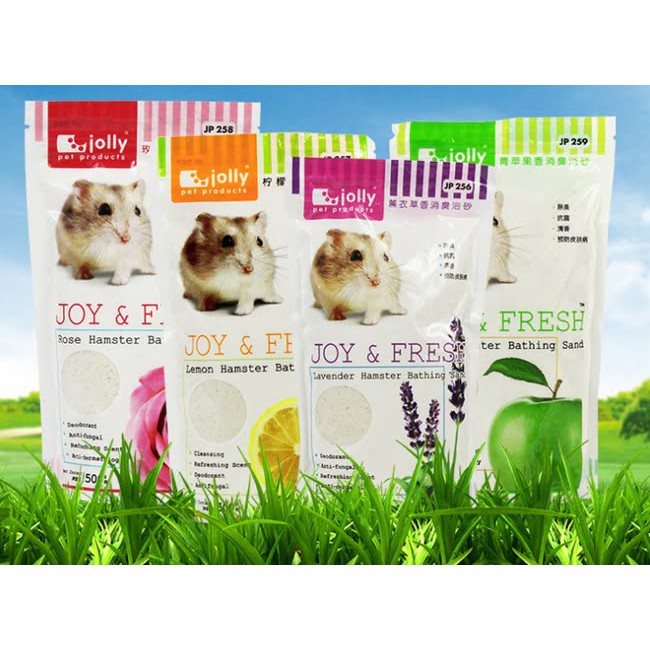 Cát tắm khử mùi Jolly gói lớn 1kg - Đủ mùi