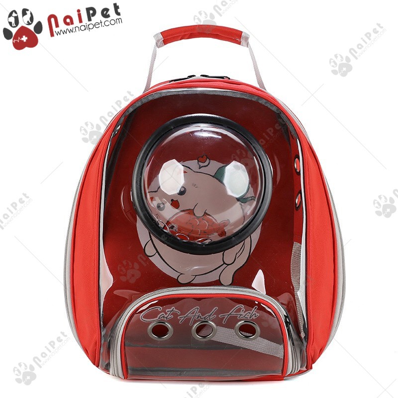 Ba Lô Phi Hành Gia Trong Suốt Họa Tiết Cho Thú Cưng LVC017