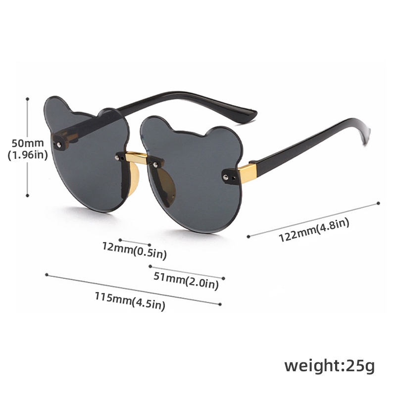 Kính mát thời trang chống tia uv hình chú gấu xinh xắn dành cho bé
