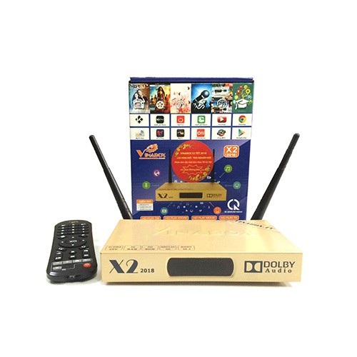 Android Tivi Box VINABOX X2 + Tặng tay game,chuột không dây cao cấp