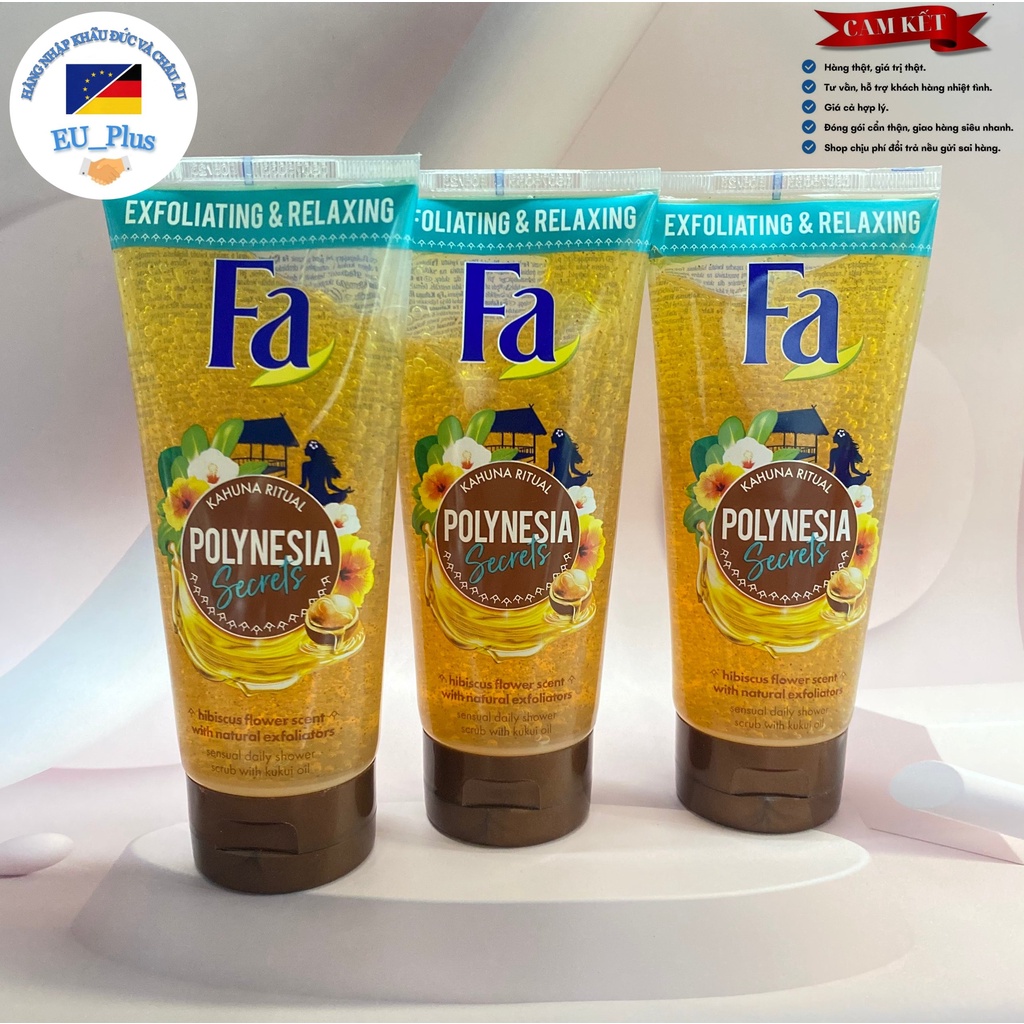 Sữa Tắm FA Tẩy Da Chết Polynesia 200 ML  Đức