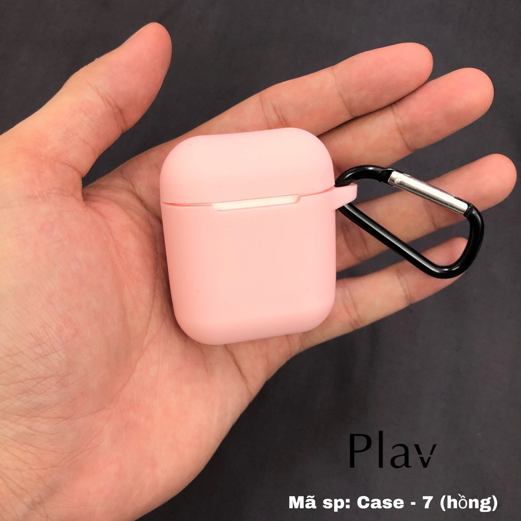 Vỏ Bao Airpods Đựng Tai Nghe Airpod - 𝗖𝗮𝘀𝗲 𝗮𝗶𝗿𝗽𝗼𝗱𝘀 Silicone màu trơn Plav