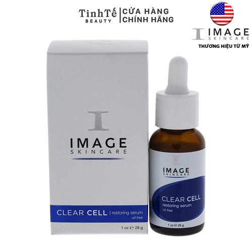 Serum làm dịu da kiểm soát nhờn dành cho da dầu, da mụn Image Skincare CLEARCELL Restoring Serum oil - Free 28g