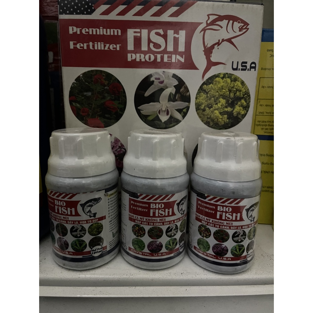 Đạm cá Mỹ không mùi BIO FISH Bổ sung Axit amin, amino axit cho cây trồng, cân bằng pH