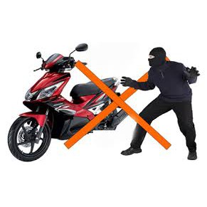 Bộ khóa chống trộm xe máy thông minh Motorcycle Alarm System + Tặng móc Khóa Huýt sáo SIÊU HOT