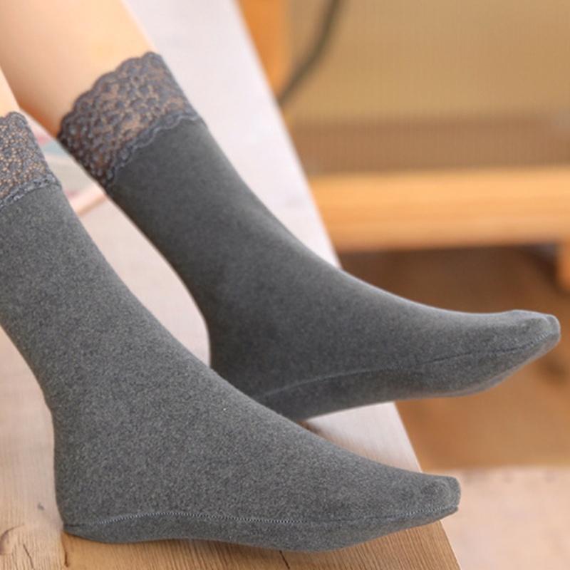 1 Đôi Tất Chân Giữ Ấm Phong Cách Lolita Nhật Bản