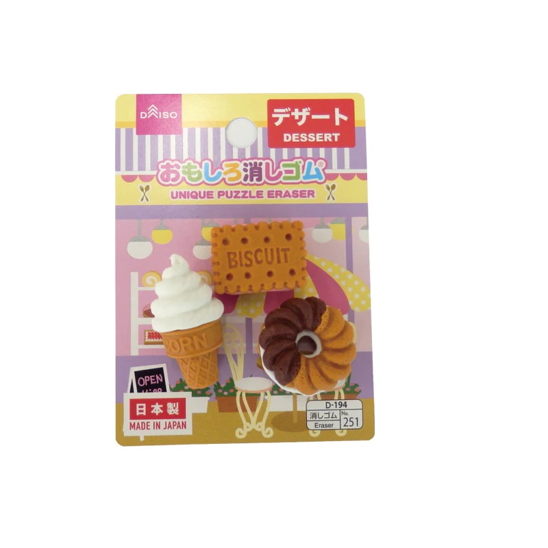 Daiso Tẩy Bút Chì Eraser Dessert