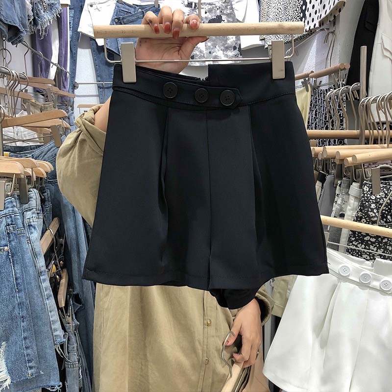 BIGSIZE Quần đùi đai lệch 3 cúc chất tuyết mưa | BigBuy360 - bigbuy360.vn