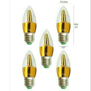 Bóng led nến 5w đui e14, e27