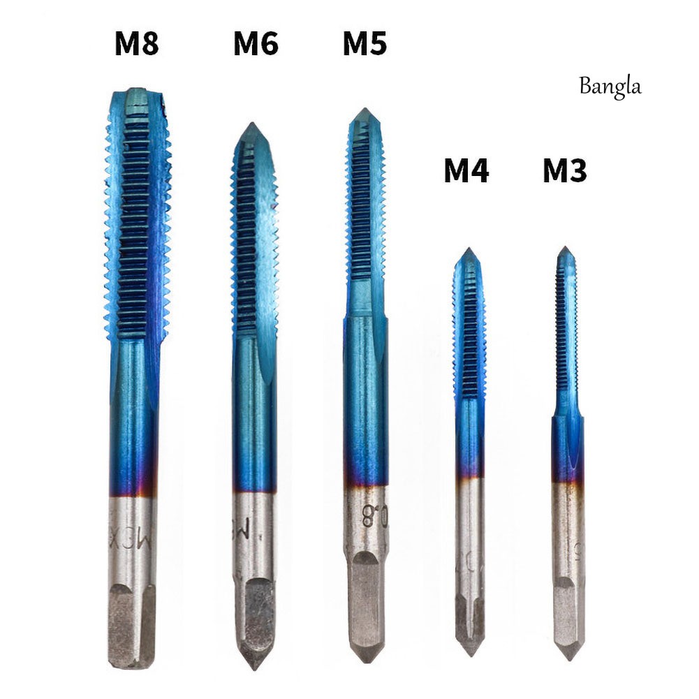 Bộ 5 mũi khoan taro ren M3 M4 M5 M6 M8 chất lượng cao