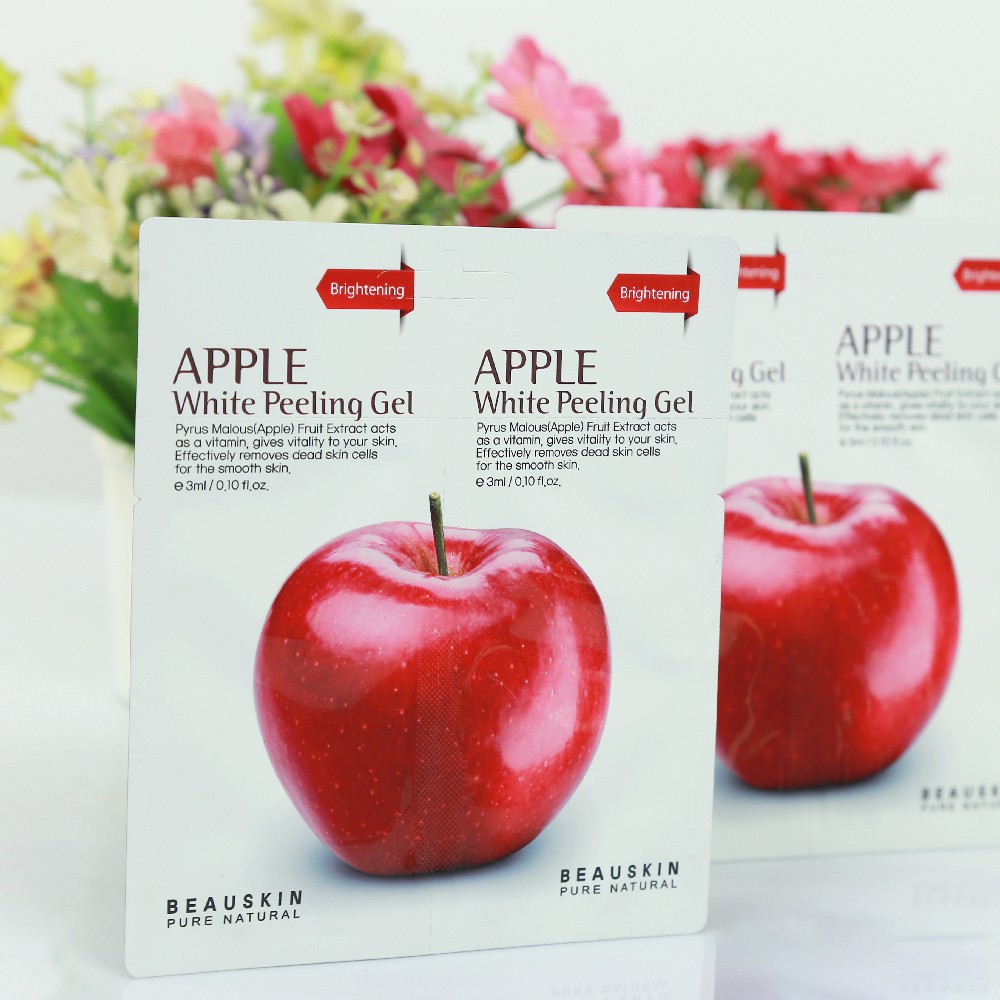 Combo 8 gói tẩy da chết sáng da sạch mụn Apple White Peeling Gel minisize