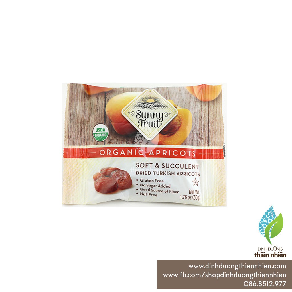 Mơ Khô Hữu Cơ Sunny Fruit Organic Dried Apricots 250g