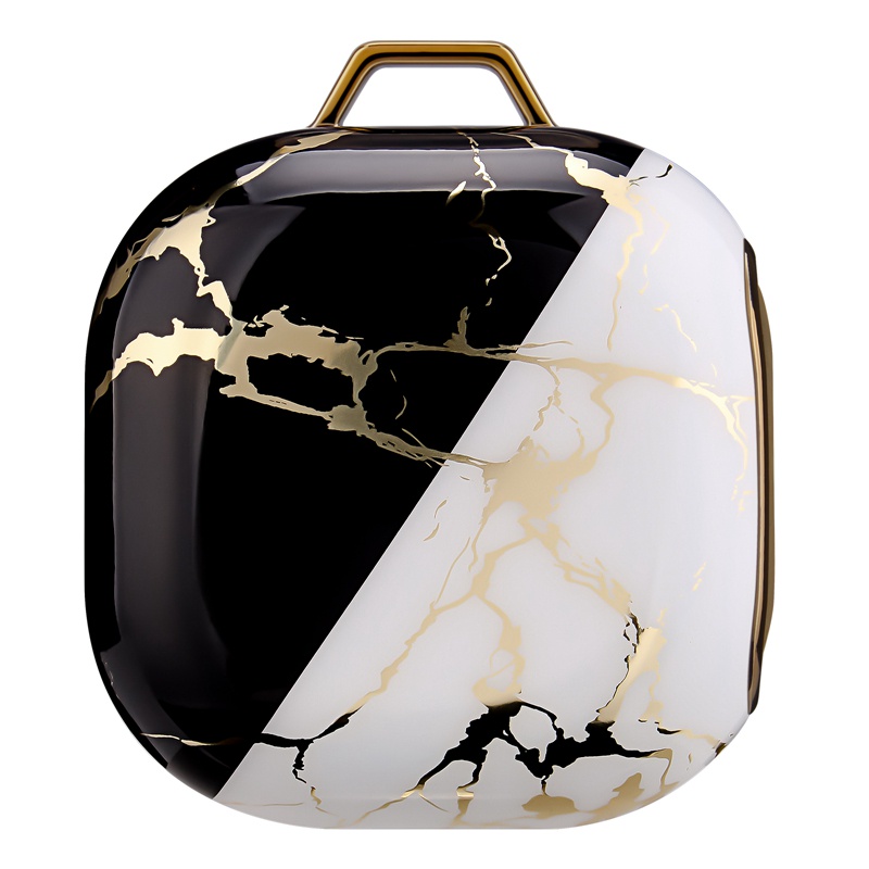 Sang Trọng Vỏ Bảo Vệ Hộp Sạc Tai nghe không dây Mạ Điện Họa Tiết Vân Đá Cho Samsung Galaxy Buds Live