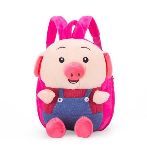 Balo học sinh đi học mầm non thú bông đáng yêu với nhiều màu sắc lựa chọn cho bé, chất vải bông tuyết mềm mịn BL-HEO