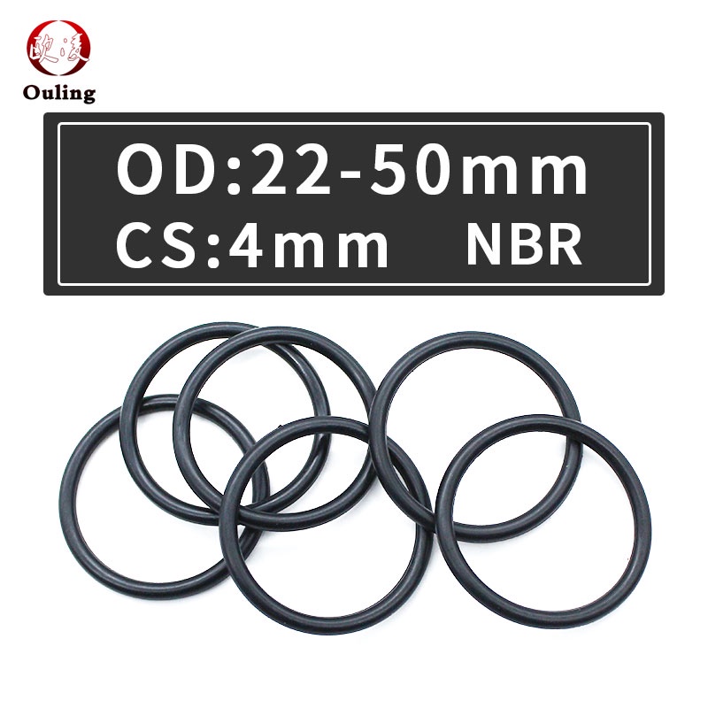 Set 20 Vòng Đệm Cao Su Hình Chữ O CS4mm OD22 / 24 / 25 / 28 / 30 / 32 / 34 / 35 / 38 / 40 / 42 / 45 / 48 / 50 * 4mm