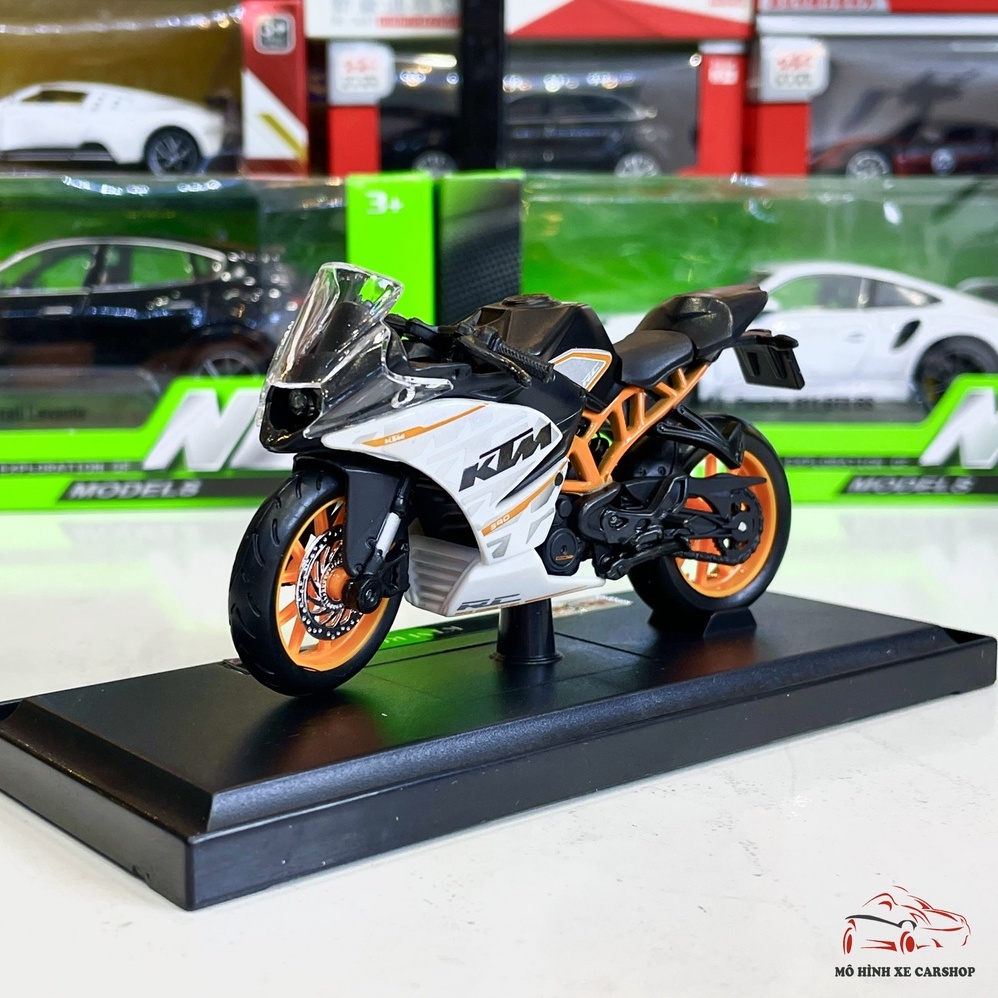 Mô hình xe mô tô KTM RC 390 tỉ lệ 1:18 hãng Maisto