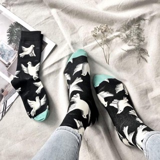 Vớ Họa Tiết Cổ Cao nhiều màu sắc | Tất cao cổ