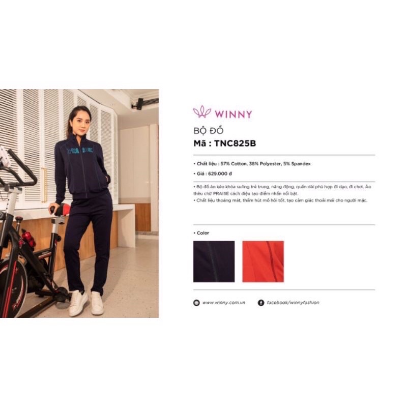 Bộ winny kéo khoá 825B giá 629k