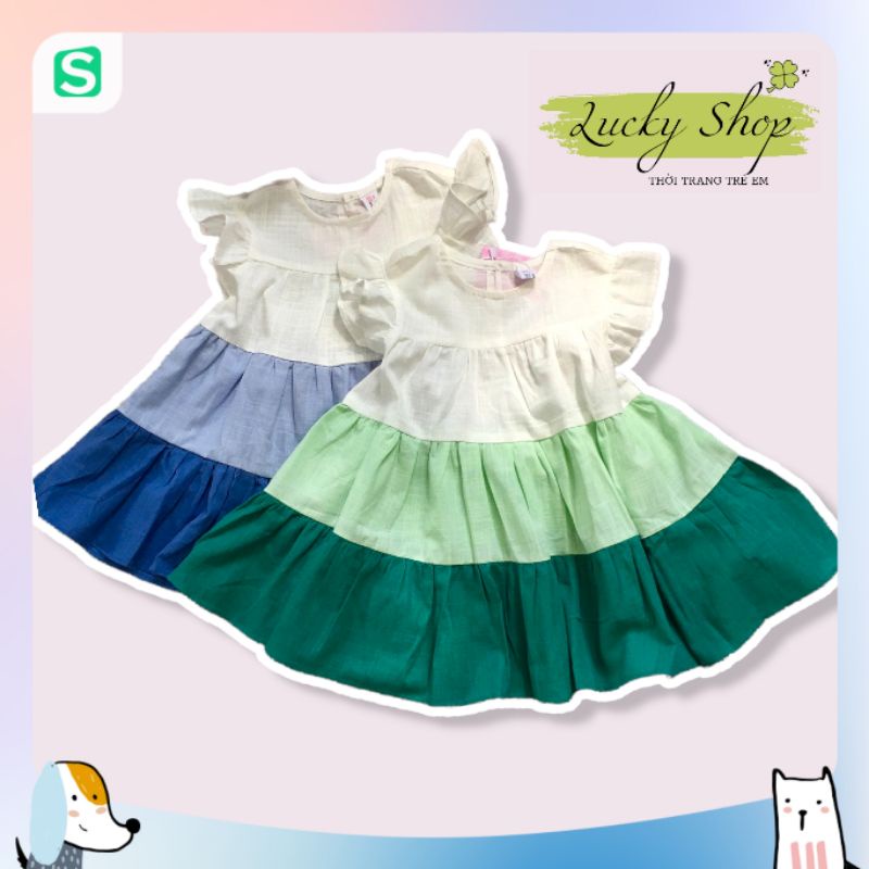 💚💙 ĐẦM SOFIA CANDY BA TẦNG PHỐI MÀU 💙💚