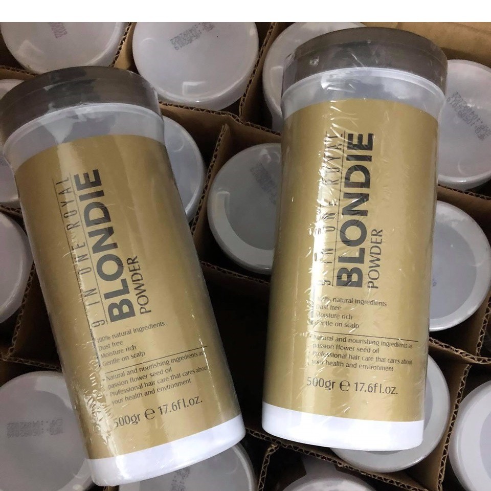 Tẩy tóc Blondie - bột tẩy xanh 9 in one Royal Blondie Power