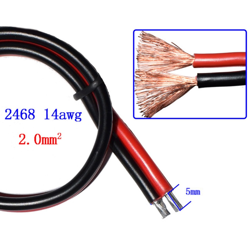Dây Cáp Kết Nối DC 14AWG Cho Pin Năng Lượng Mặt Trời