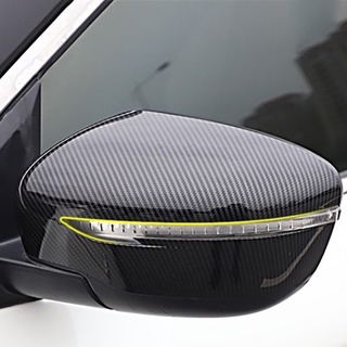 Khung gắn gương chiếu hậu họa tiết sợi carbon trang trí cho xe hơi nissan navara np300 2016-2021