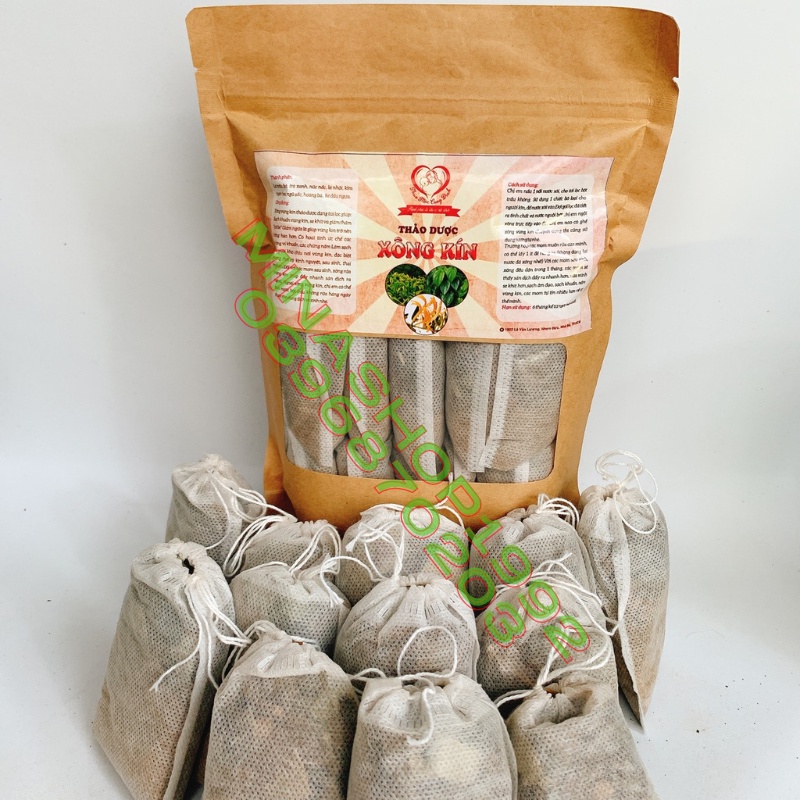 Thảo Dược Xông Vùng Kín bột trầu không (Túi lọc 12 gói/túi) - Có hoạt tính ức chế các chủng vi kh uẩn, các chủng nấm