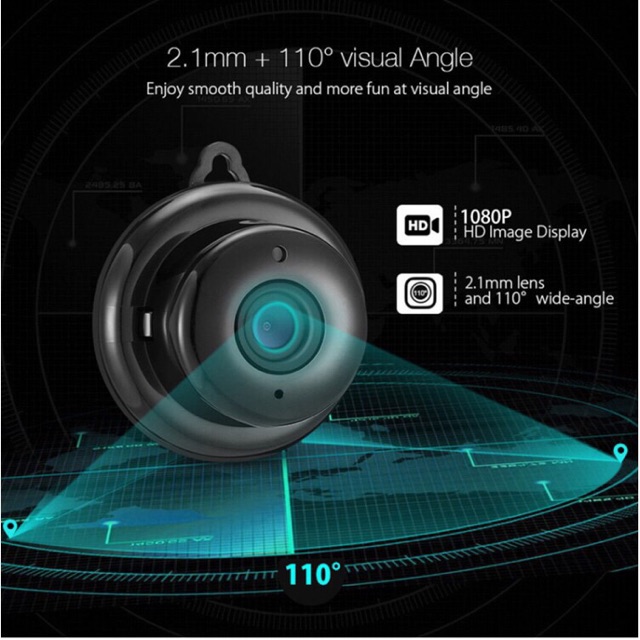Camera Giám sát Wifi Không Dây Mini V380 HỒNG NGOẠI HD 1080P kèm Full phụ kiện | BigBuy360 - bigbuy360.vn