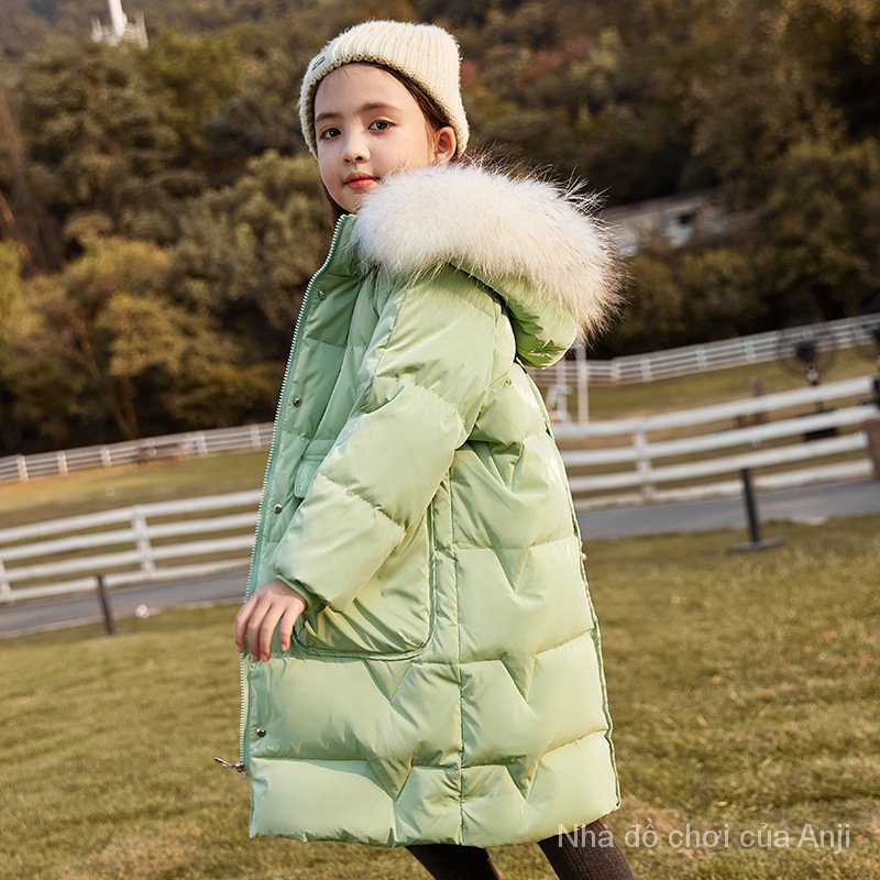 Korean Version Children Clothing Children Coat Girls Long Winter Children Coat Thick