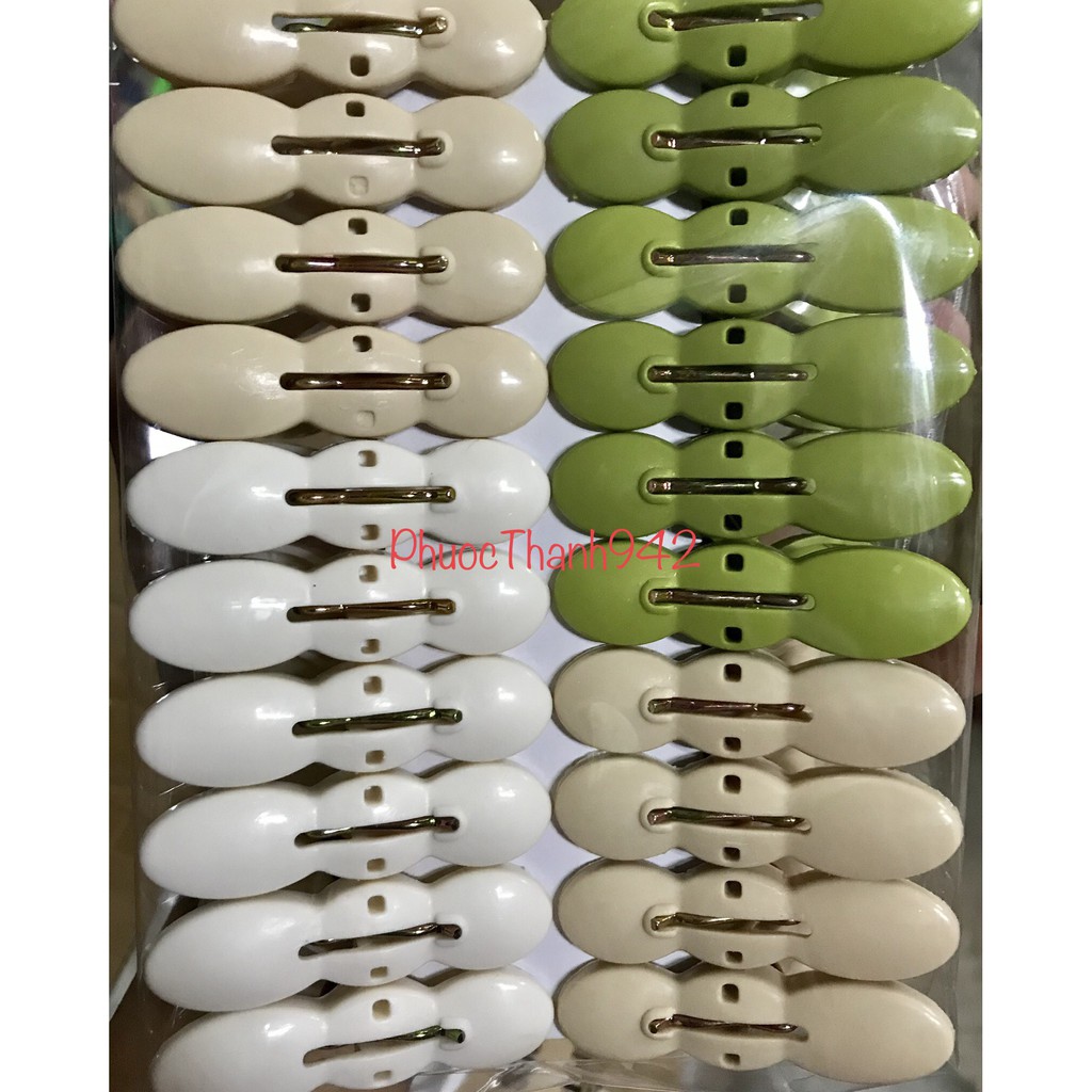 Kẹp nhựa phơi quần áo gia dụng Hàng loại 1 - Mẫu 5.5cm