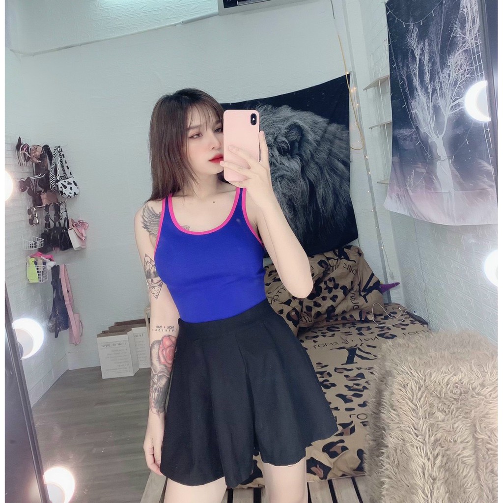 áo ba lỗ viền màu