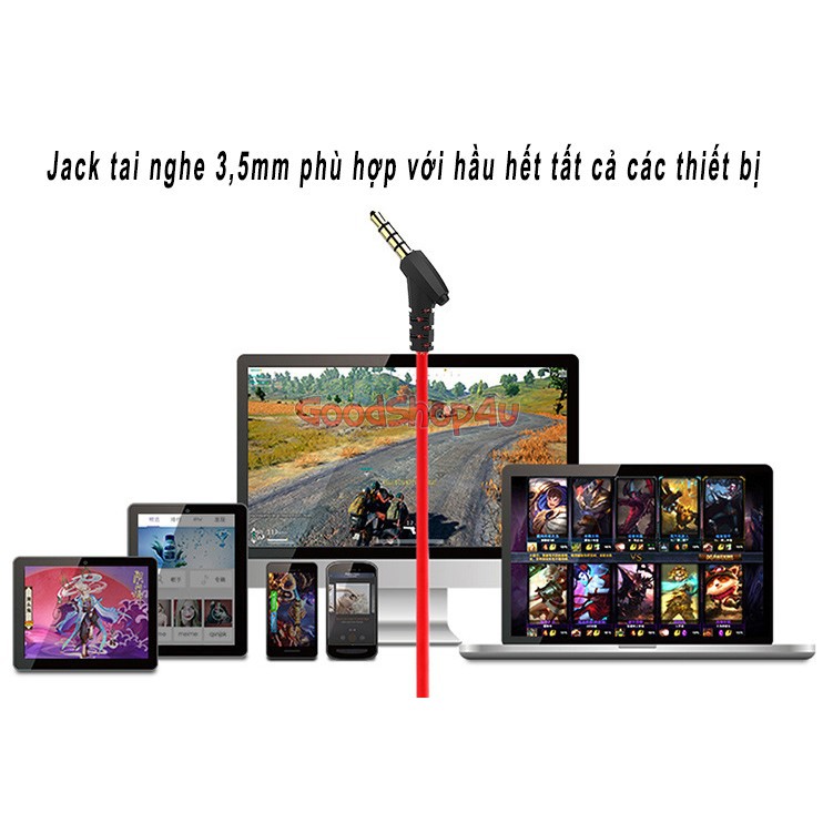 [Giảm Giá] Tai nghe chơi game pupg nhét tai có micro gắn rời, Chuyên game có mic Pro game thủ