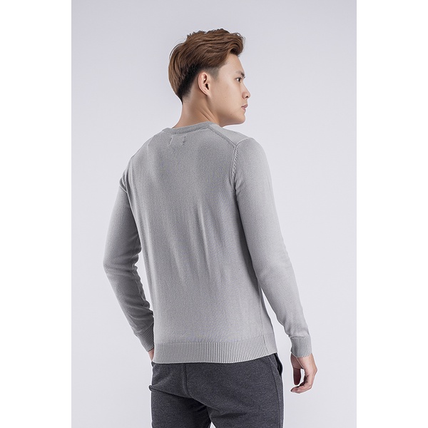 Áo len dài tay nam KWIN KWO001W8 cổ tròn, mỏng, cotton pha mềm mịn, nhẹ xốp, màu sắc dễ mặc